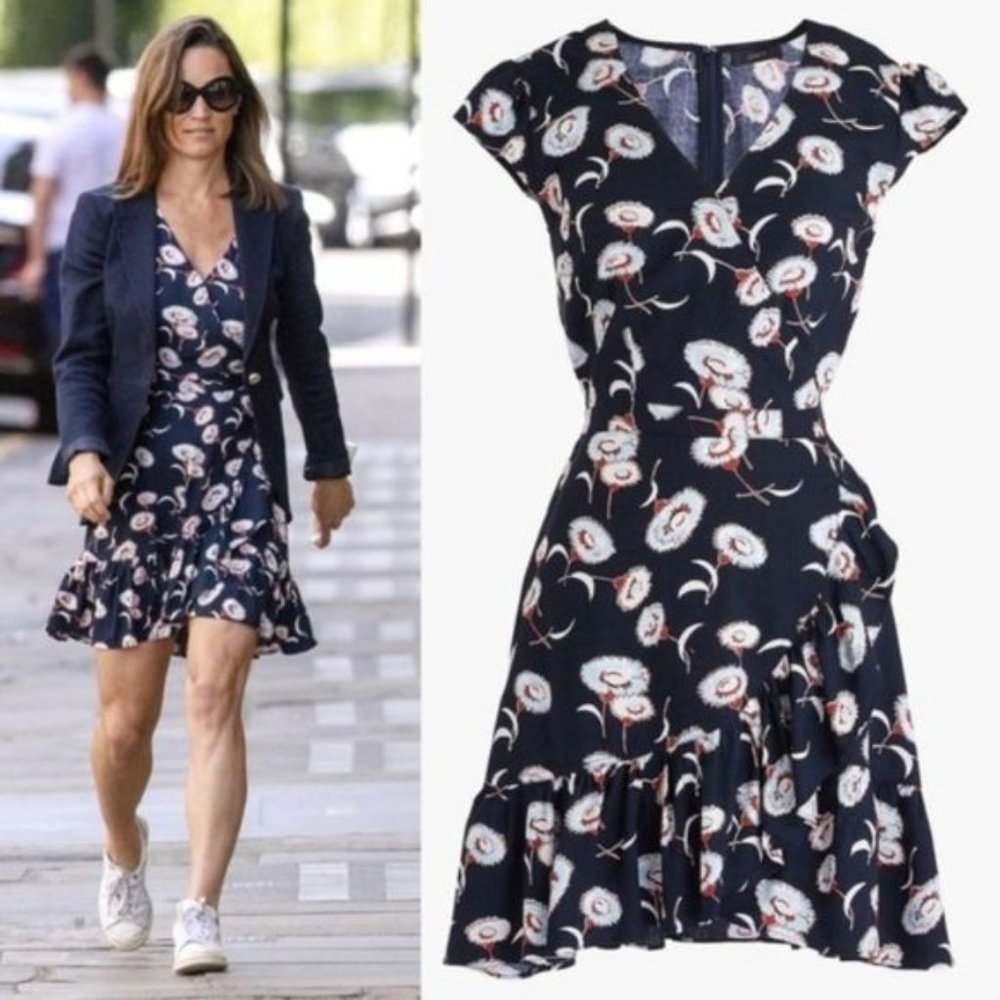 J. Crew faux wrap floral mini dress